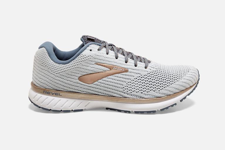 Brooks REVEL 3 Road Running Shoes Womens Outlet - White (DTN149506)